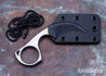 Bastinelli Knives: Diagnostic - Stonewashed N690 - Karambit Neck Knife