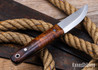 L.T. Wright Knives: Pronghorn 3V - Scandi - Desert Ironwood - Black Liners - LT16DG001