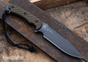 Spartan Blades: Horkos - Green Micarta - CPM-S45VN - Black PVD