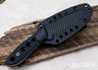 Krein Knives: K9 Model 6 - Textured Black G-10 - Tumbled D2 Steel - Boltaron Sheath w/ Tek-Lok