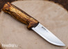 Helle Knives: Eggen - 4" Hunting Knife - Curly Birch - HE06GG13