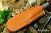Bark River Knives: Gunny Hunter LT - CPM 3V - Battleship Grey G-10