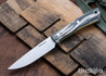 Lon Humphrey Knives: Tucson AEB-L - Storm Maple - Yellow Liners - LH30GG153