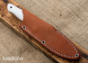 Bark River Knives: Mountaineer II - CruWear - Green Canvas Micarta - Red Liners