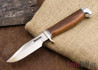 Randall Made Knives: Model 5 Small Camp & Trail - Goncalo Alvez Wood - Nickel Silver Hilt - Crow's Beak Butt Cap - Stainless Steel