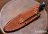 Bark River Knives: UP EDC - Navy Burlap Micarta - White Liners - FHG