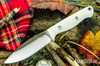 Bark River Knives: UP EDC - White Linen Micarta - Double White Liners