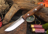 Bark River Knives: Gunny - Dark Curly Maple - Red Liners #1