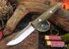 Bark River Knives: Gunny - Green Canvas Micarta