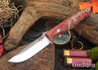 Bark River Knives: Gunny - Rose Maple - Black Liners - Mosaic Pins