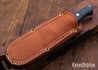 Bark River Knives: UP Gunny - Evergreen Burlap Micarta - White Liners