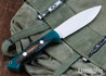 Bark River Knives: UP Bravo - Emerald Pinecone - Green Liners #1