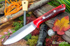 Bark River Knives: UP Bravo - Red Pinecone - Red Liners #1