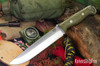 Bark River Knives: Bravo 2 - Green Canvas Micarta