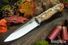 Bark River Knives: Aurora - Red Cholla Cactus with Turquoise