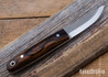L.T. Wright Knives: Pronghorn 3V - Scandi - Desert Ironwood - Black Liners - LT01LG009