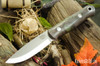 Bark River Knives: Bushcrafter - CPM 3V - Gray & Green Swirl Maple Burl
