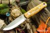 Bark River Knives: Bushcrafter - CPM 3V - Orange Sherbet Maple Burl