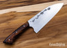 Carter Cutlery: Meteki Signature - Funayuki - Arizona Desert Ironwood - Ruby Red G10 Liners - CC31CH013