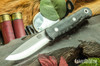 Bark River Knives: Ultralite Bushcrafter - CPM 3V - Black Canvas Micarta - Matte