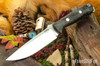 Bark River Knives: Bravo Vortex - CPM 3V - Black Canvas Micarta - Matte