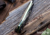 Lon Humphrey Knives: Bird & Trout - Forged AEB-L - Storm Maple - Green Liners - LH03EH038