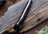 Lon Humphrey Knives: Bird & Trout - Forged AEB-L - Double Dyed Box Elder Burl - Red Liners - LH03EH080