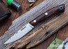 Lon Humphrey Knives: Bird & Trout - Forged AEB-L - Desert Ironwood - Orange Liners - LH03EH174