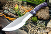 Bark River Knives: Trakker - Purple G-10 - Hollow Pins