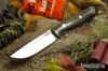 Bark River Knives: Gunny - CPM 3V - OD Green Burlap Micarta - Rampless