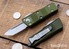 Microtech: Mini Troodon - Auto OTF - Tanto Edge - Stonewashed STD Blade - OD Green Handle - 240-10OD