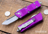 Microtech: Mini Troodon - Auto OTF - Tanto Edge - Stonewashed STD Blade - Violet Handle - 240-10VI