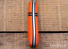 L.T. Wright Knives: Large Northern Hunter - Orange G-10 - Black Racing Stripes and Liners - High Saber Ground - Matte