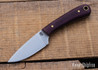 L.T. Wright Knives: Frontier Valley - Double Red Micarta - 01 Tool Steel - Flat Ground