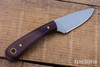L.T. Wright Knives: Frontier Valley - Double Red Micarta - 01 Tool Steel - Flat Ground