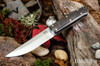 Bark River Knives: Puukko 3V - Black Carbon Fiber - White Liners