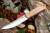 Bark River Knives: Puukko 3V - Natural Canvas Micarta - Matte