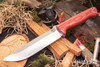 Bark River Knives: Bravo 1.5 - CPM 3V - Firedog Canvas Micarta - Thick Natural Liners & Pins