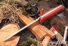 Bark River Knives: Bravo 1.5 - CPM 3V - Firedog Canvas Micarta - Thick Natural Liners & Pins