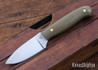L.T. Wright Knives: Patriot 3V - Green Micarta - Polished