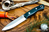 Bark River Knives: Aurora Scandi 3V - Forest Green G-10