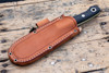 Bark River Knives: Aurora Scandi 3V - Hellfire Maple Burl - Black Liners