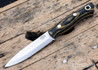 Bark River Knives: Aurora Scandi 3V - Yellowjacket Burlap - Black Liner