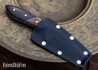 Carter Cutlery: Muteki - Perfect Neck Knife - Wenge with Spalted Maple Bolster - Black & White G10 Spacers & Liners - CC29HH012