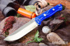 Bark River Knives: Bravo 1.25 - CPM 3V - Blue Cyclone Mesh