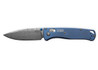 Benchmade Knives: 535-2204 Bugout - Blue Anodized Titanium - Ladder Damasteel