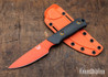 Benchmade Knives: 15600OR Raghorn - Carbon Fiber - CPM CruWear - Orange Finish