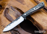 Lon Humphrey Knives: Gold Digger - Forged 52100 - Storm Maple - Blue Liners - LH23IH008