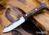 Lon Humphrey Knives: Gold Digger - Forged 52100 - Dark Curly Maple - Black Liners - LH23IH037