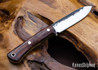 Lon Humphrey Knives: Gold Digger - Forged 52100 - Desert Ironwood - Yellow Liners - LH23IH148